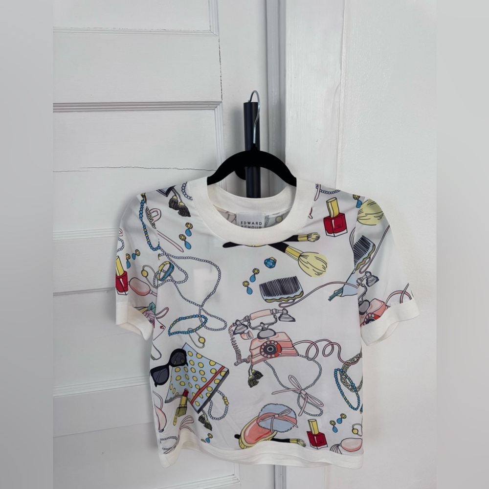 Edward Achour Paris Women's White Graphic Design